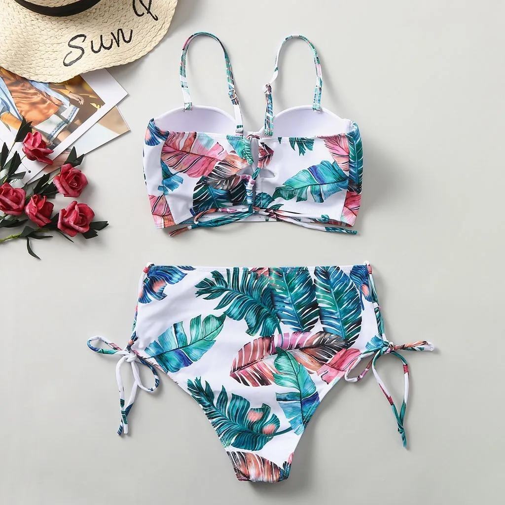 Sexy Leaf Printed Bikini Set 2021 Female Swimsuit Women Swimwear Thong Push Up Bikinis High Waist Swimming Suits for Bathing #4
Sexy Leaf Printed Bikini Set 2021 Female Swimsuit Women Swimwear Thong Push Up Bikinis High Waist Swimming Suits for Bathing #4