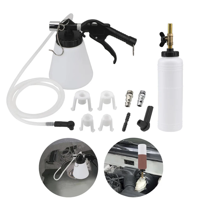 1L 0.75L Capacity Car Brake Bleeder Pumping Fluid Pump Kit Oil Change Purge Tank Tubes Repair Tools Truck Automobile Accessories
1L 0.75L Capacity Car Brake Bleeder Pumping Fluid Pump Kit Oil Change Purge Tank Tubes Repair Tools Truck Automobile Accessories