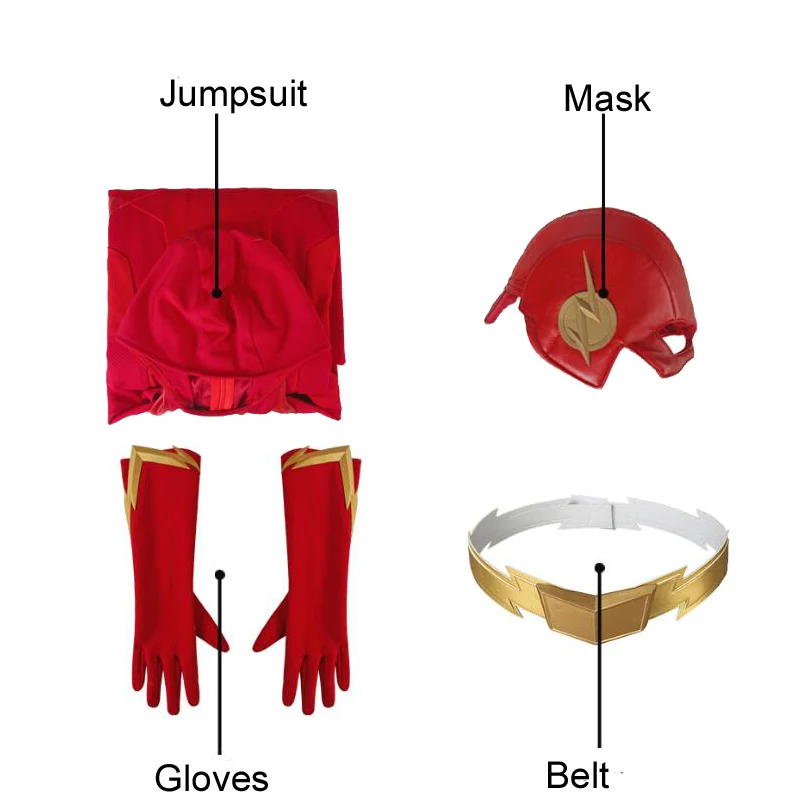 Halloween The Flash Season 5 Barry Cosplay Costume Adult Outfit Party Full Props Suit with Boots
Halloween The Flash Season 5 Barry Cosplay Costume Adult Outfit Party Full Props Suit with Boots