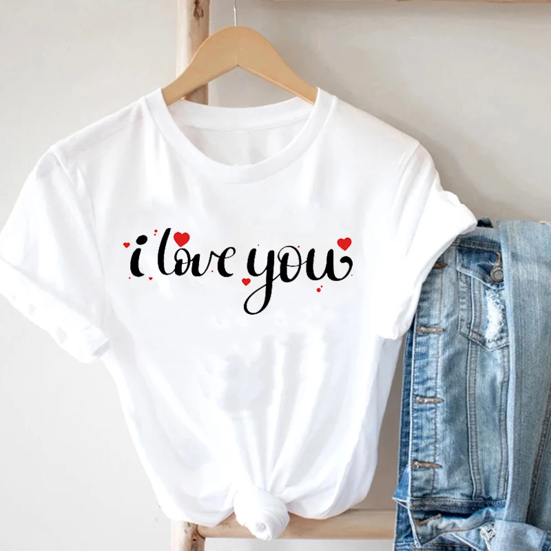 T-Shirt For Girls Vintage Y2k Aesthetic Goth 90s Tee Summer T-Shirt Korean American Fashion Heart Composed Of I Love You T-Shirt
T-Shirt For Girls Vintage Y2k Aesthetic Goth 90s Tee Summer T-Shirt Korean American Fashion Heart Composed Of I Love You T-Shirt