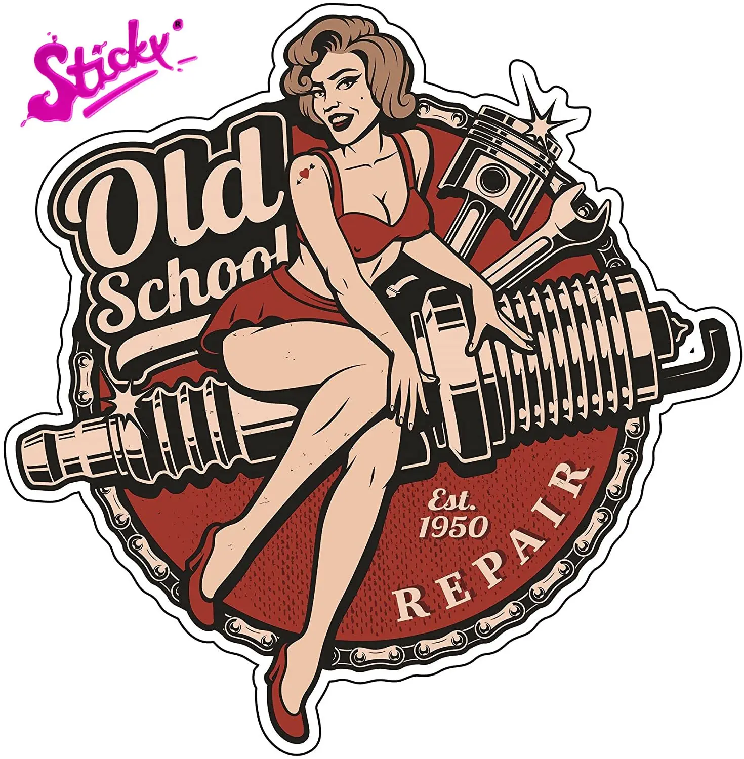STICKY Retro Vintage Old School Route 66 Badge Brand Car Sticker Decal Decor For Motorcycle Off-road Laptop Trunk Guitar
STICKY Retro Vintage Old School Route 66 Badge Brand Car Sticker Decal Decor For Motorcycle Off-road Laptop Trunk Guitar