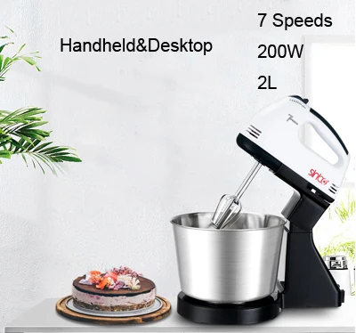 Electric Food Mixer Desktop & Handheld Egg Beater Cream Blender Desktop Whisk For Home Table 7 Speeds Adjustable Dough Blender
Electric Food Mixer Desktop & Handheld Egg Beater Cream Blender Desktop Whisk For Home Table 7 Speeds Adjustable Dough Blender