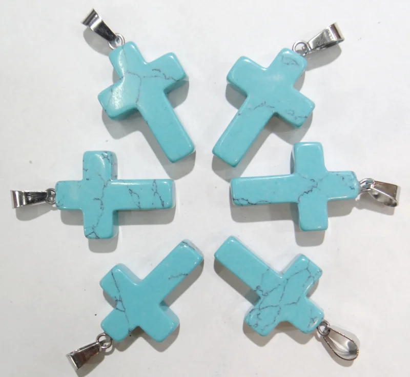 Wholesale 24pcs natural stone agates crystal cross pendant for DIY Jewelry making necklace pendant Accessories
Wholesale 24pcs natural stone agates crystal cross pendant for DIY Jewelry making necklace pendant Accessories