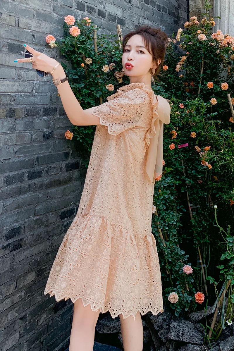 Summer 2021 Comfortable Loose Soft Simple Natural High Waist Round Neck Pure Color Sweet Dress
Summer 2021 Comfortable Loose Soft Simple Natural High Waist Round Neck Pure Color Sweet Dress