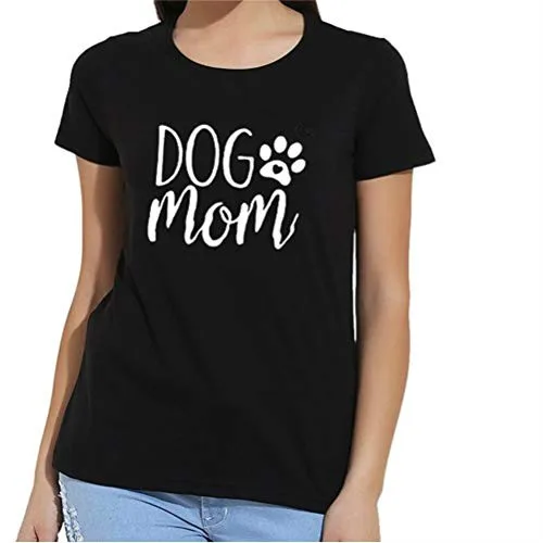 Dog Mom T Shirt Cute Letter Print Dog Lover Short Sleeve Women's Tee Shirt Top
Dog Mom T Shirt Cute Letter Print Dog Lover Short Sleeve Women's Tee Shirt Top