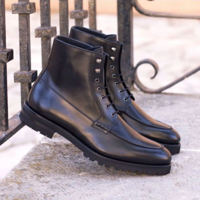 New Men's PU Lace Up High Top Round Toe Boots Traditional British Style Business Dress Boots Cowboy Boots Classic Hot Sale KN252
New Men's PU Lace Up High Top Round Toe Boots Traditional British Style Business Dress Boots Cowboy Boots Classic Hot Sale KN252