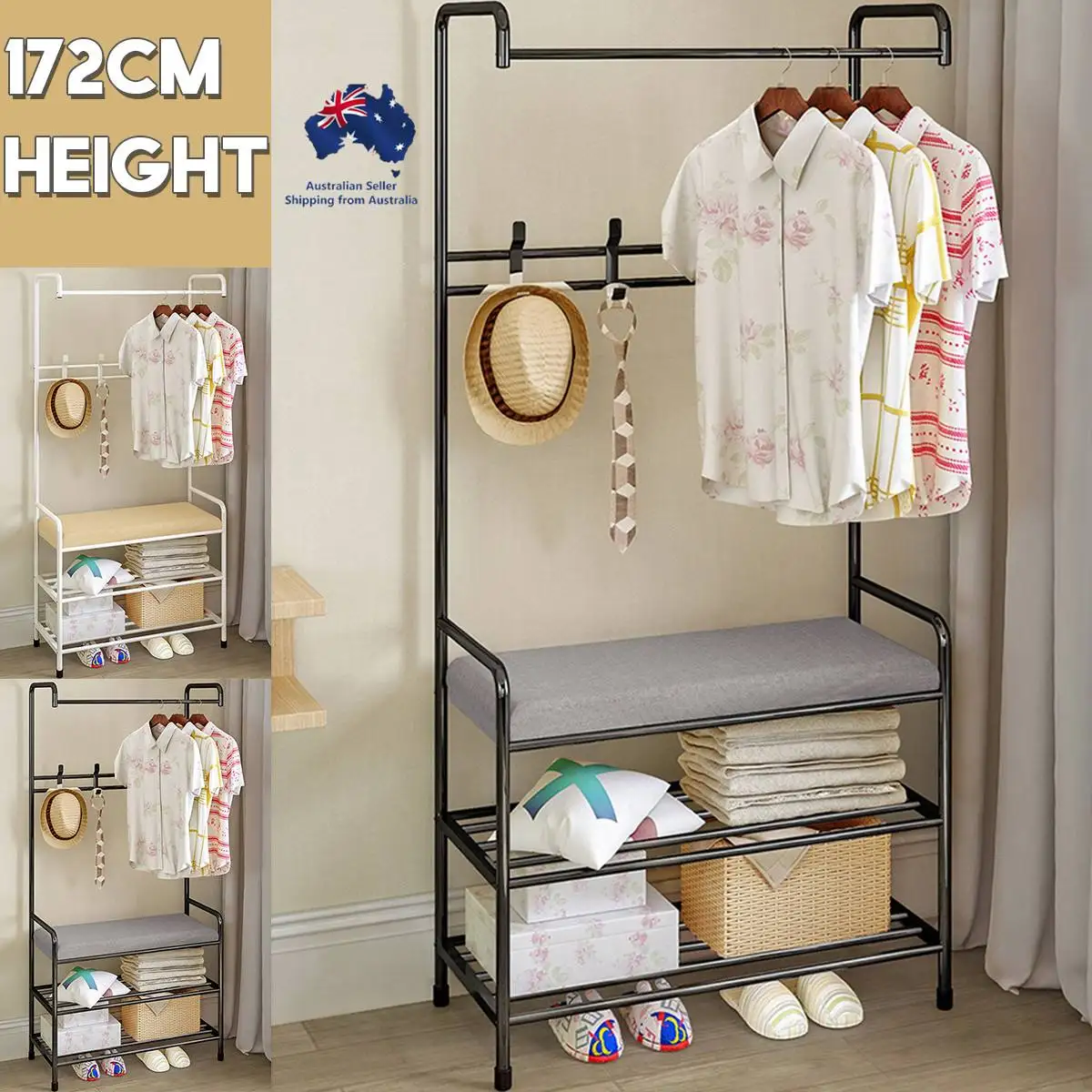 Iron Coat Rack Shoes Clothes Hanger Bedroom Living Room Furniture Capacity 65kg Floor Standing Clothes Metal Hanging Shelf
Iron Coat Rack Shoes Clothes Hanger Bedroom Living Room Furniture Capacity 65kg Floor Standing Clothes Metal Hanging Shelf