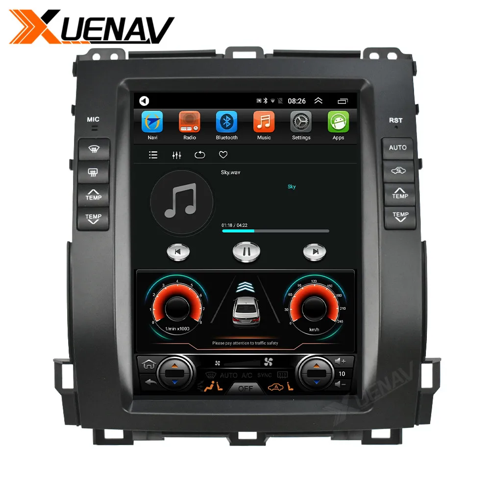 XUENAV Car GPS Radio IPS Multimedia Player For-Toyota Prado 2002-2009 Car DVD Player 10.4 Inch Vertical Screen
XUENAV Car GPS Radio IPS Multimedia Player For-Toyota Prado 2002-2009 Car DVD Player 10.4 Inch Vertical Screen