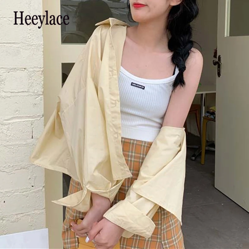 Women Blouse Shirts 2021 Spring Autumn Oversize Korean Style Pockets Elegant Office Wild Lady Short Tops
Women Blouse Shirts 2021 Spring Autumn Oversize Korean Style Pockets Elegant Office Wild Lady Short Tops