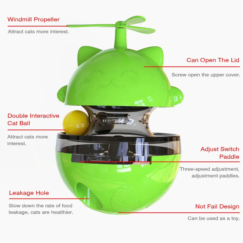 Interactive Dog Cat Food Treat Ball Bowl Toy Funny Pet Shaking Leakage Food Container Puppy Cat Slow Feed Pet Tumbler Toy
Interactive Dog Cat Food Treat Ball Bowl Toy Funny Pet Shaking Leakage Food Container Puppy Cat Slow Feed Pet Tumbler Toy