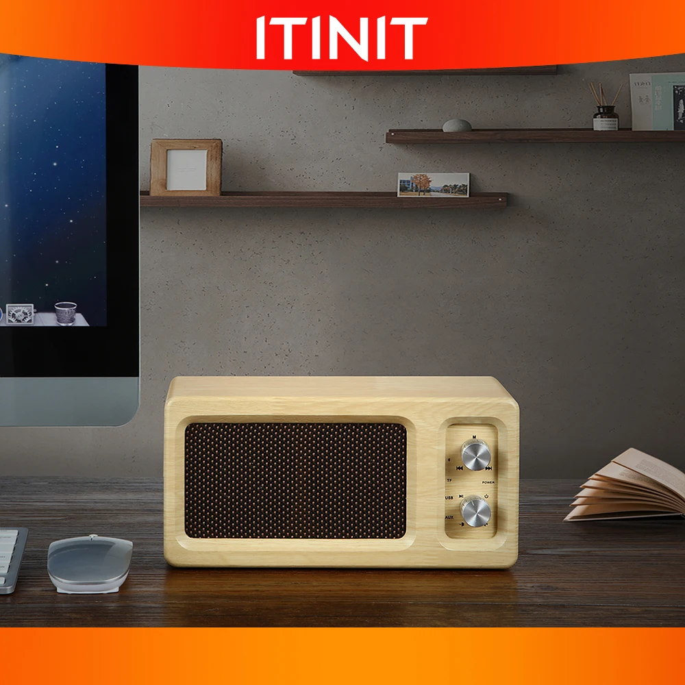 ITINIT Y20 Vintage Brown/Black Portable Wireless Bluetooth Speaker Retro Wood Design Stereo Sound for Camping/Dancing/Outdoor
ITINIT Y20 Vintage Brown/Black Portable Wireless Bluetooth Speaker Retro Wood Design Stereo Sound for Camping/Dancing/Outdoor