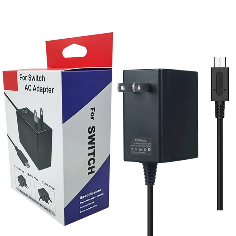 IV-SW008 Power Supply Cable For Nintendo Switch Console AC Adapter EU Plug | Электроника