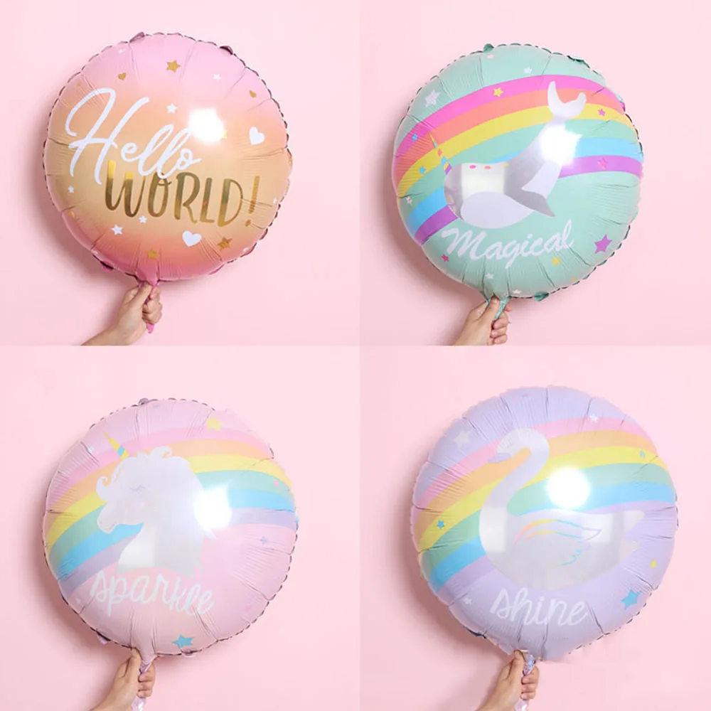 22Inch Hello World Round Aluminum Film Balloon Unicorn/whale/swan/letter Balloon Boy Girl Birthday Wedding Party Baby Shower
22Inch Hello World Round Aluminum Film Balloon Unicorn/whale/swan/letter Balloon Boy Girl Birthday Wedding Party Baby Shower