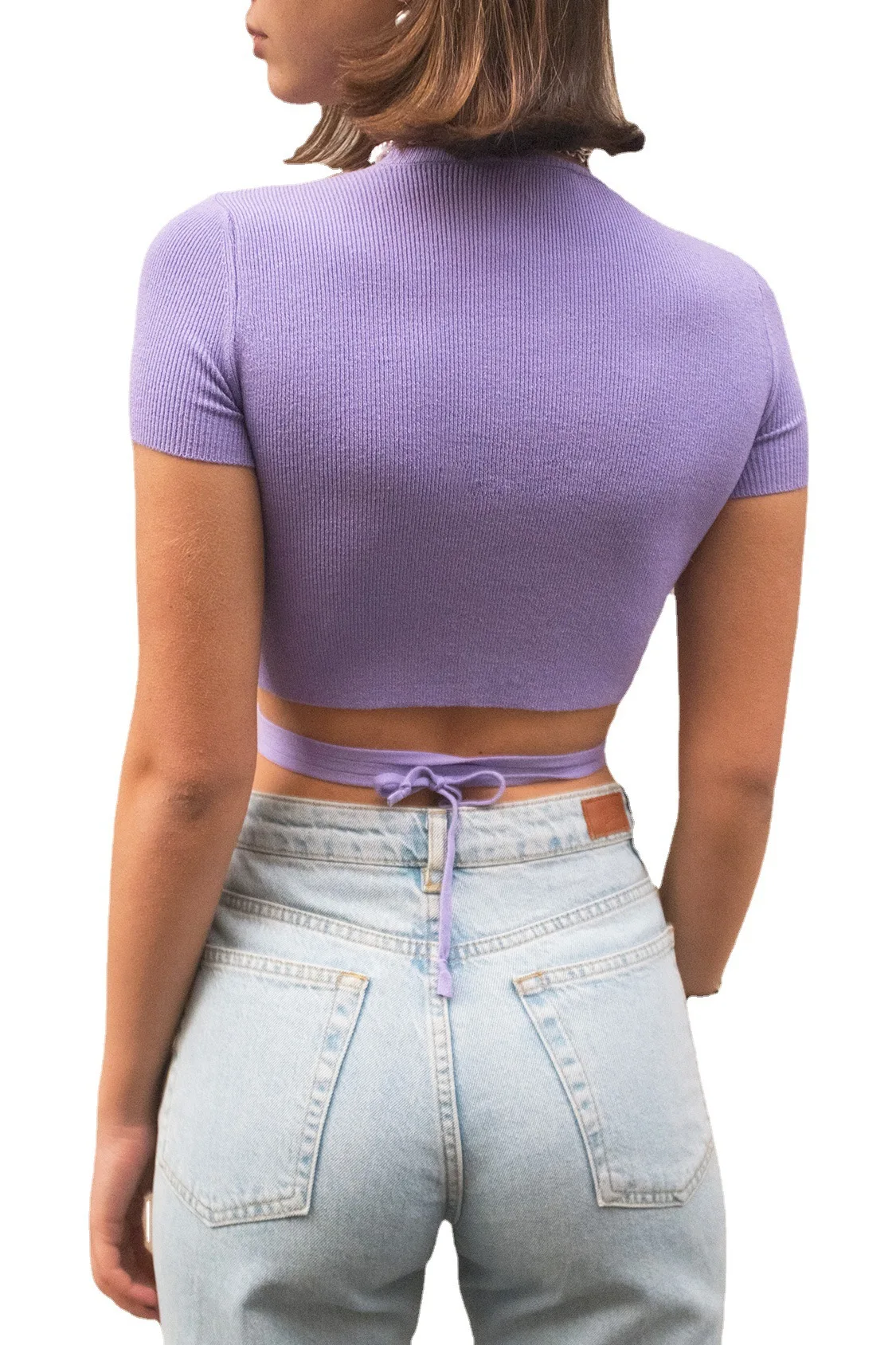 2021 summer new sexy short-sleeved T-shirt with umbilical exposed straps for women
2021 summer new sexy short-sleeved T-shirt with umbilical exposed straps for women