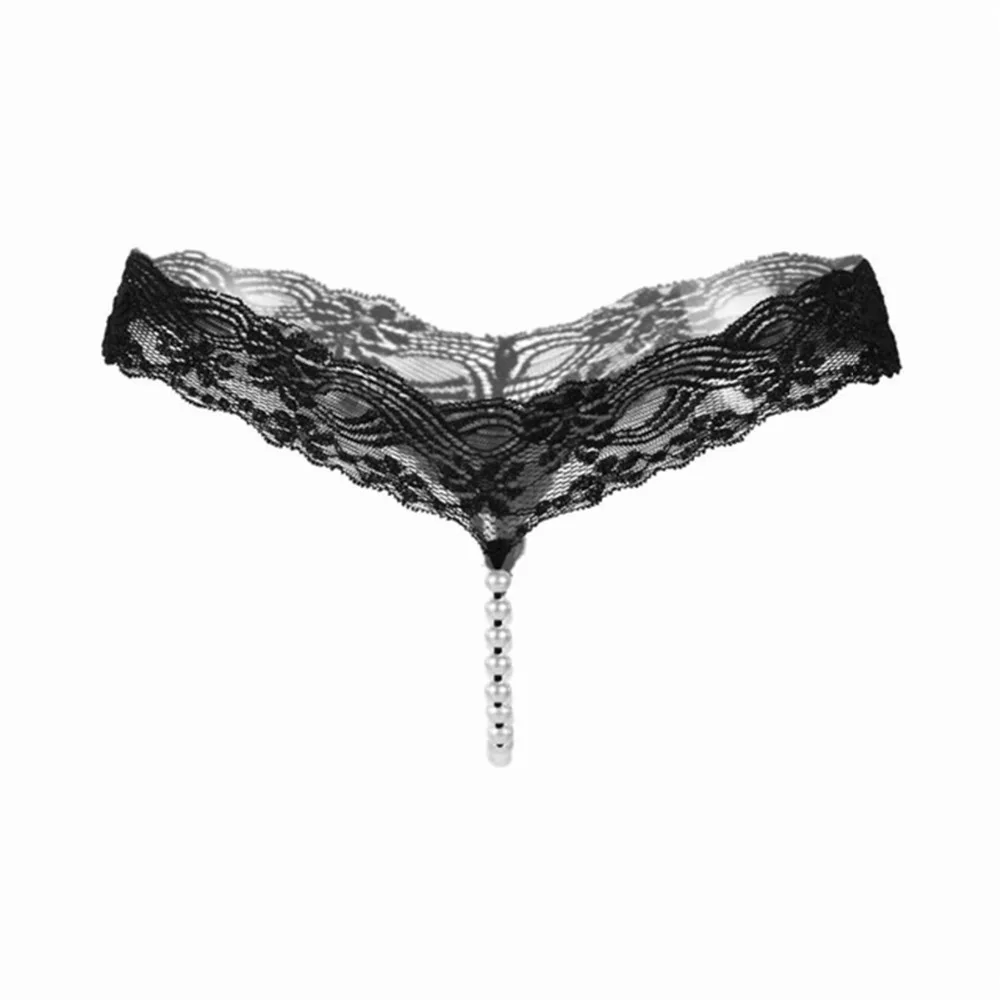 Women Lace Transparent Sexy Thong Temptation Panties Pearl G String Low Waist Lingerie Womens Underwear Massage Tanga
Women Lace Transparent Sexy Thong Temptation Panties Pearl G String Low Waist Lingerie Womens Underwear Massage Tanga