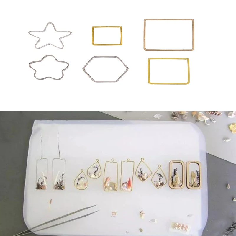 30pcs Copper Geometric Hollow Frame Bezel Border Molds UV Epoxy Resin Molds For DIY Pendants Earrings Jewelry Making Findings
30pcs Copper Geometric Hollow Frame Bezel Border Molds UV Epoxy Resin Molds For DIY Pendants Earrings Jewelry Making Findings