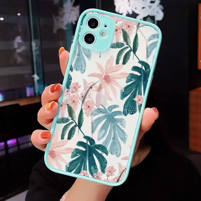 Retro Floral Leaf Phone Cases matte transparent For iphone 7 8 11 12 plus mini x xs xr pro max cover 
Retro Floral Leaf Phone Cases matte transparent For iphone 7 8 11 12 plus mini x xs xr pro max cover