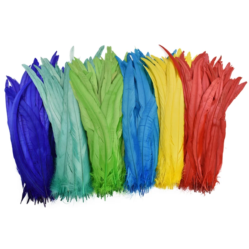 50Pcs/Lot Colored Rooster Feathers for Crafts 25-45cm/10-18inch Black Cock Pheasant Feather Carnival Wedding Decorative Plumes
50Pcs/Lot Colored Rooster Feathers for Crafts 25-45cm/10-18inch Black Cock Pheasant Feather Carnival Wedding Decorative Plumes