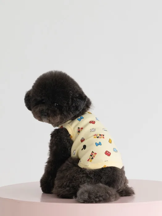 Pet Dog Creamy Yellow With Mickey Pattern Gentle Series Summer Air-conditioned Room Household Protective Vest
Pet Dog Creamy Yellow With Mickey Pattern Gentle Series Summer Air-conditioned Room Household Protective Vest