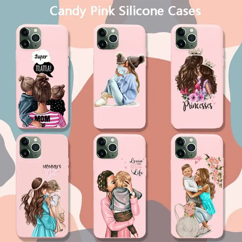 Super Mama Girl Mom Boy Baby Phone Case For Iphone 6 6s 7 8 Plus XR X XS XSmax 11 12 Pro Mini Max Candy Pink Silicone Cover
Super Mama Girl Mom Boy Baby Phone Case For Iphone 6 6s 7 8 Plus XR X XS XSmax 11 12 Pro Mini Max Candy Pink Silicone Cover