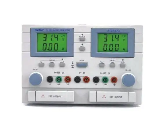 HANTEK HT3005PG 3CH Ajustable DC Power Supply Output: DCV 0-30Vx2, 5V DCA 0-5Ax2, 3A Input: 110/220V 50Hz
HANTEK HT3005PG 3CH Ajustable DC Power Supply Output: DCV 0-30Vx2, 5V DCA 0-5Ax2, 3A Input: 110/220V 50Hz