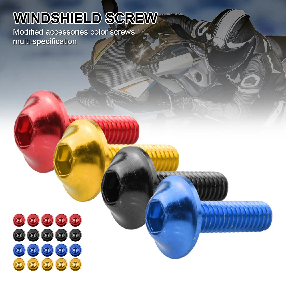 New 10Pcs Universal Motorcycle Fairing Bolt Kit Bodywork Screws Fairing Kit Windscreen Bumper Screw Aluminum Alloy 5 Sizes
New 10Pcs Universal Motorcycle Fairing Bolt Kit Bodywork Screws Fairing Kit Windscreen Bumper Screw Aluminum Alloy 5 Sizes