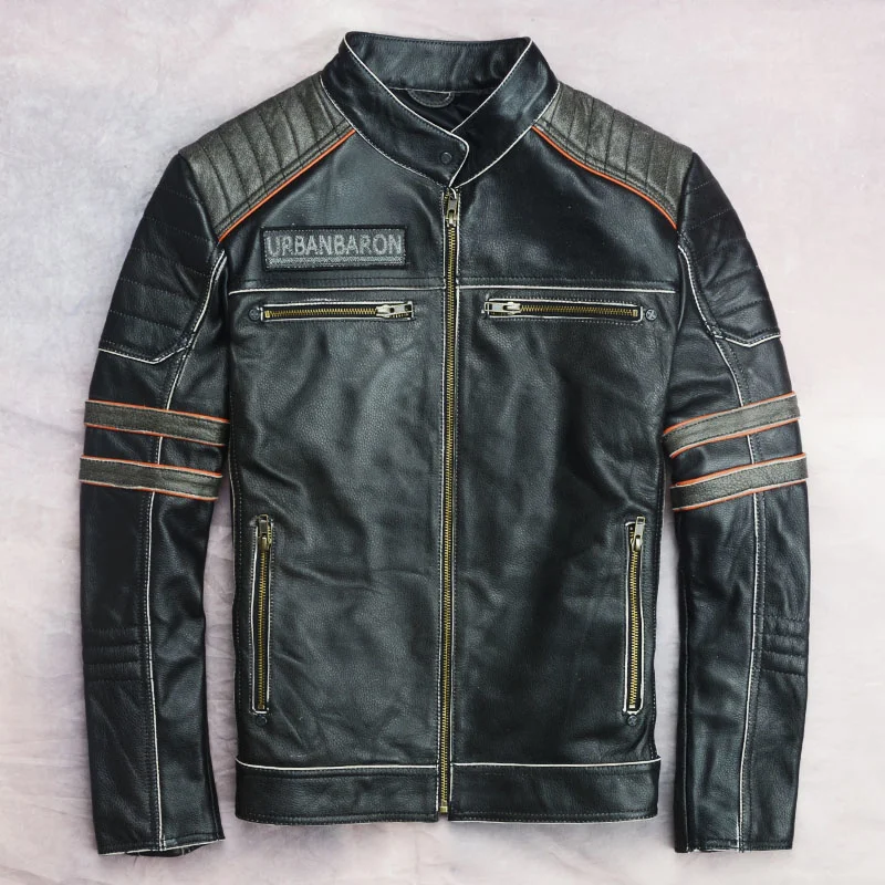2021 Vintage Black American Motorcycle Style Genuine Leather Jacket Men Skulls Embroidery Plus Size 4XL Real Cowhide Biker Coat
2021 Vintage Black American Motorcycle Style Genuine Leather Jacket Men Skulls Embroidery Plus Size 4XL Real Cowhide Biker Coat