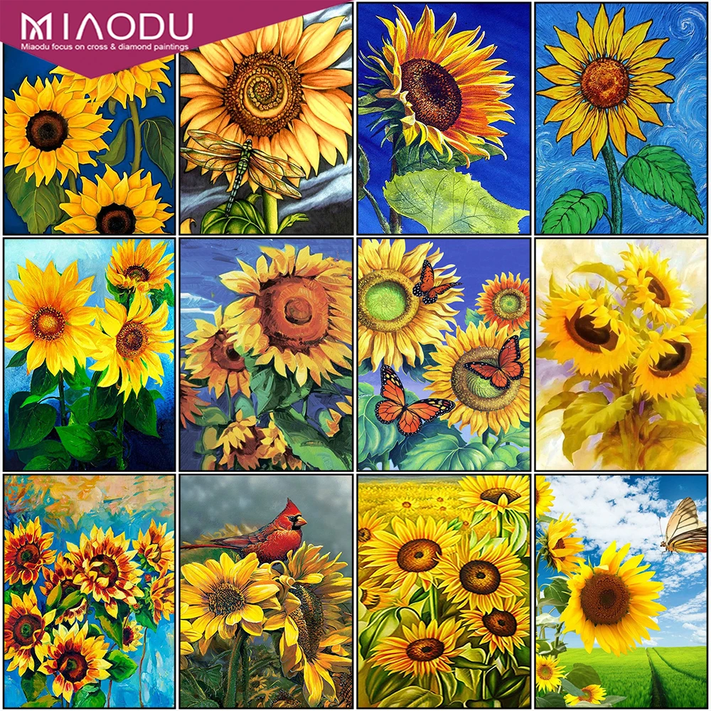 Miaodu 5D DIY Diamond Painting Sunflower Diamond Embroidery Flower Scenery Cross Stitch Full Round Drill Home Decor Manual Gift
Miaodu 5D DIY Diamond Painting Sunflower Diamond Embroidery Flower Scenery Cross Stitch Full Round Drill Home Decor Manual Gift