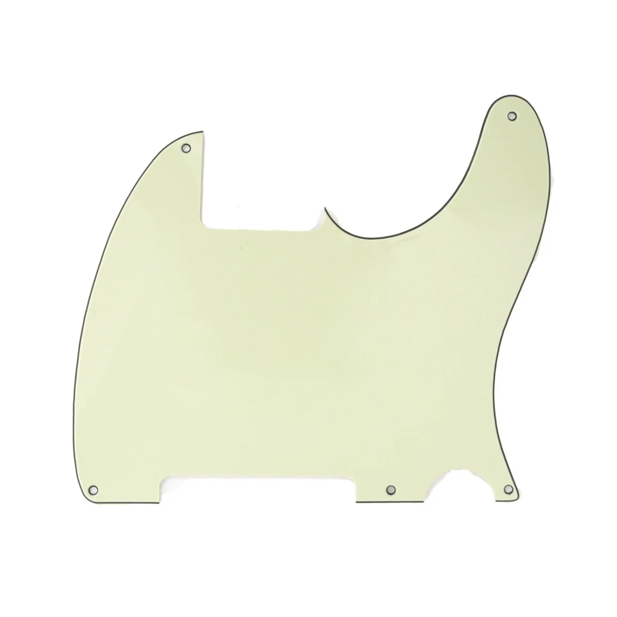 

Musiclily 5 Hole Tele Pickguard Blank for Fender USA/Mexican Telecaster Esquire Guitar, 3Ply Mint Green