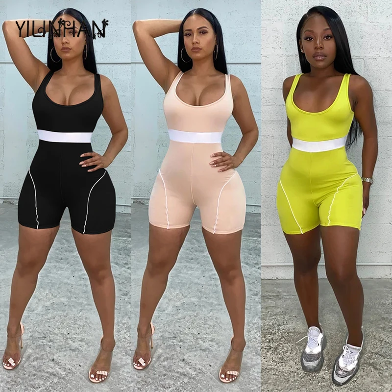 YILINHAN 2021New Sexy Bodycon Playsuit Body Summer Clothes One Piece Club Outfits Sports Fitness Rompers Womens Jumpsuit Shorts
YILINHAN 2021New Sexy Bodycon Playsuit Body Summer Clothes One Piece Club Outfits Sports Fitness Rompers Womens Jumpsuit Shorts