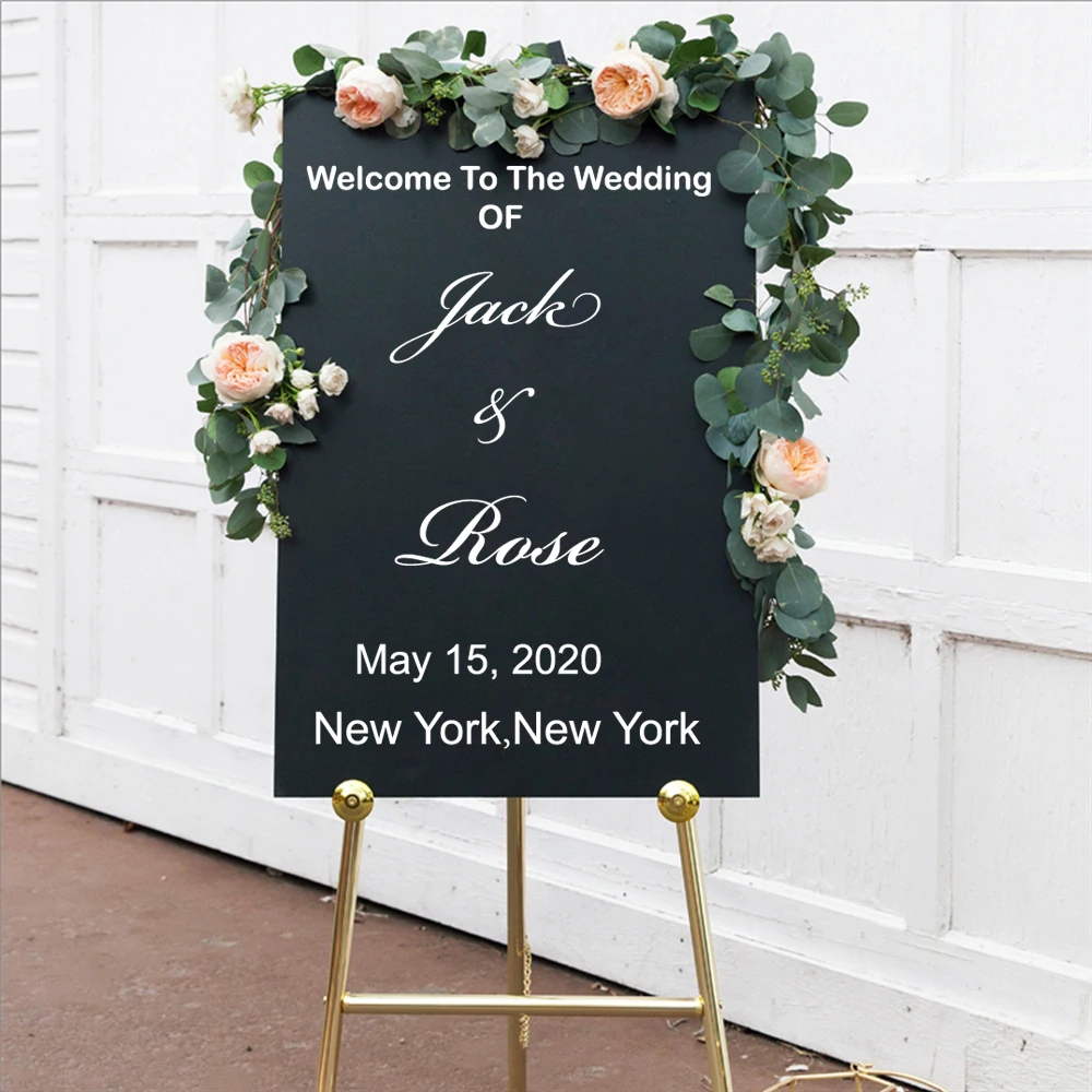 Custom Name Wedding Decor Personalized Welcome Sign Wedding Reception Party Birthday Custom Vinyl Removable Waterproof sticker
Custom Name Wedding Decor Personalized Welcome Sign Wedding Reception Party Birthday Custom Vinyl Removable Waterproof sticker