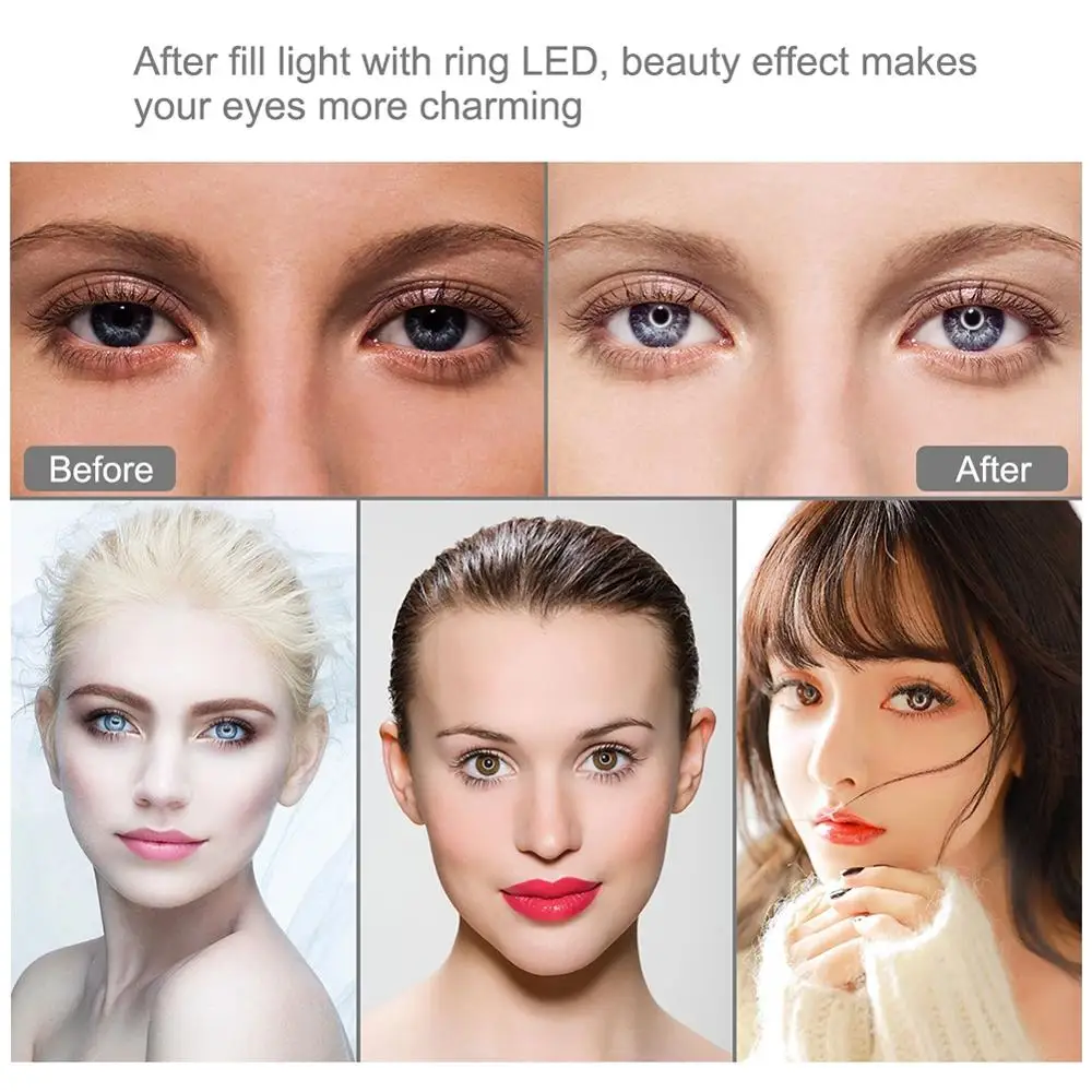 4.7inch Mini Photography LED Selfie Ring Light 12CM Dimmable Camera Phone Ring Lamp For YouTube Makeup Video Live Studio
4.7inch Mini Photography LED Selfie Ring Light 12CM Dimmable Camera Phone Ring Lamp For YouTube Makeup Video Live Studio