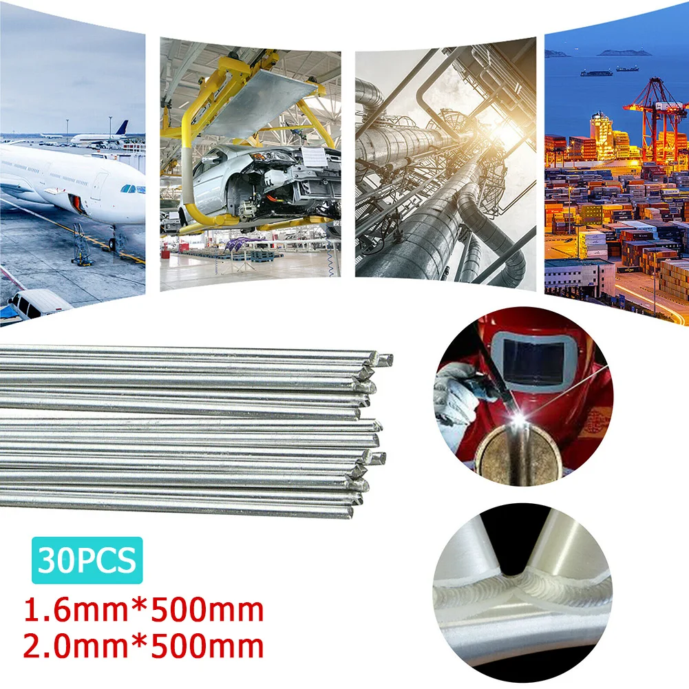 30pcs Aluminum Solution Welding Flux-Cored Rods Wire Brazing 1.6/2.0MM X 50CM Power Tools Welding Soldering Aluminum Welding Rod
30pcs Aluminum Solution Welding Flux-Cored Rods Wire Brazing 1.6/2.0MM X 50CM Power Tools Welding Soldering Aluminum Welding Rod
