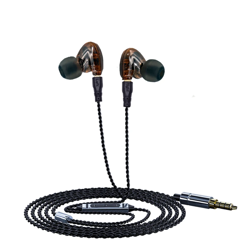 PIZEN Dual Dynamic 4 спортивные наушники вкладыши с микрофоном и кабелем mmcx для shure se535 se215