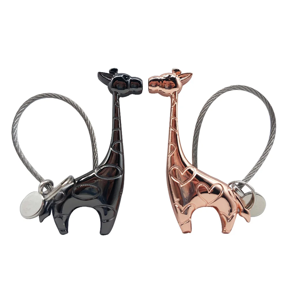 2pcs Lovely Giraffe Keychain Cartoon Key Holder Unique Key Ring Creative Key Hanging Decoration for Couples
2pcs Lovely Giraffe Keychain Cartoon Key Holder Unique Key Ring Creative Key Hanging Decoration for Couples