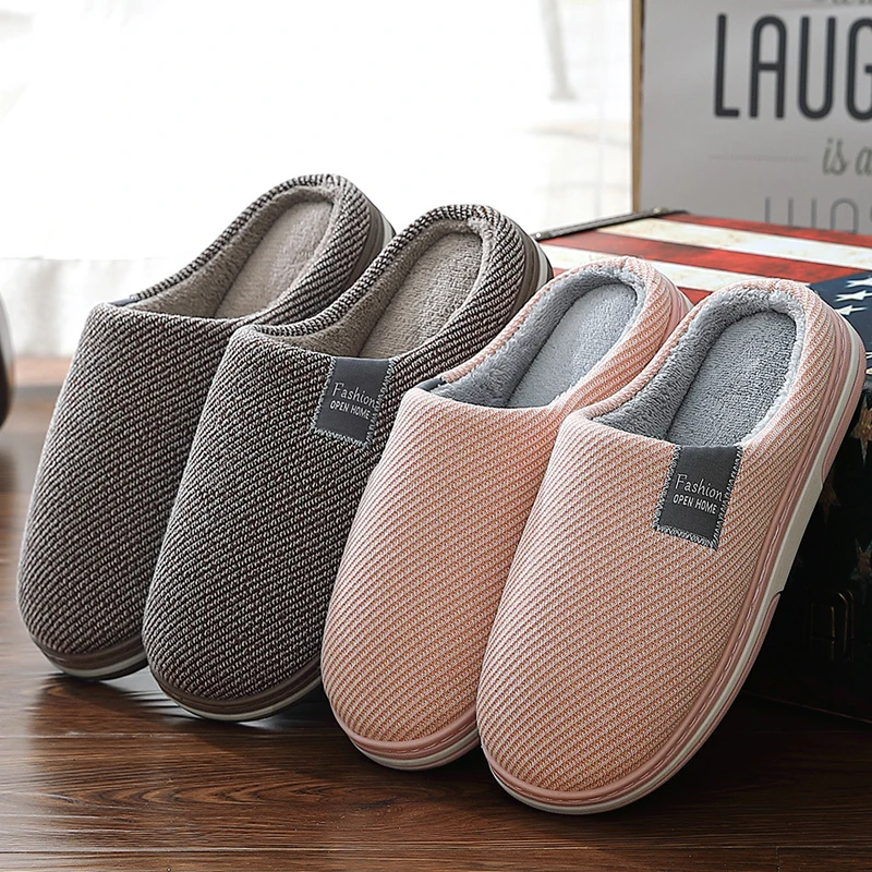 Men slippers striped short Home slippers for Men Large size 44-47 winter House 2020 new floor Male Bedroom slippers
Men slippers striped short Home slippers for Men Large size 44-47 winter House 2020 new floor Male Bedroom slippers