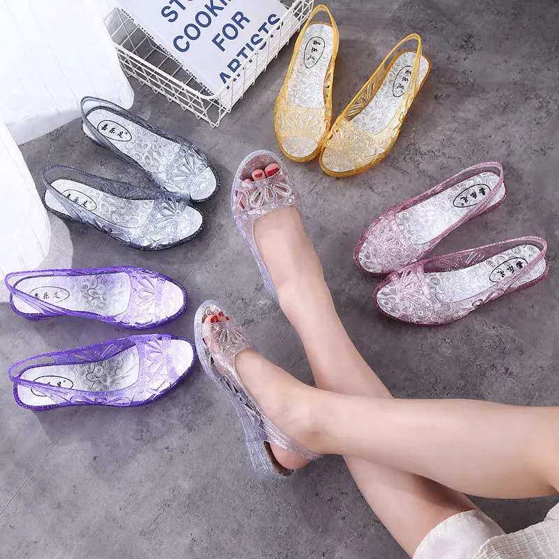 2020 Fashion Crystal Sandals Woman Summer Jelly Shoes Wedges Women Casual Slippers Household Slides Slip On Pink Purple Gold
2020 Fashion Crystal Sandals Woman Summer Jelly Shoes Wedges Women Casual Slippers Household Slides Slip On Pink Purple Gold