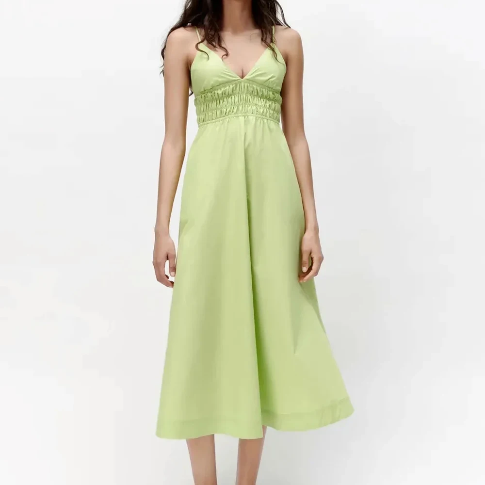 Za 2021 Summer Party Sling Dresses sexy v neck Vestidos Women Club Low-cut Sundresses sleeveless Elastic waist pocket Midi Dress
Za 2021 Summer Party Sling Dresses sexy v neck Vestidos Women Club Low-cut Sundresses sleeveless Elastic waist pocket Midi Dress