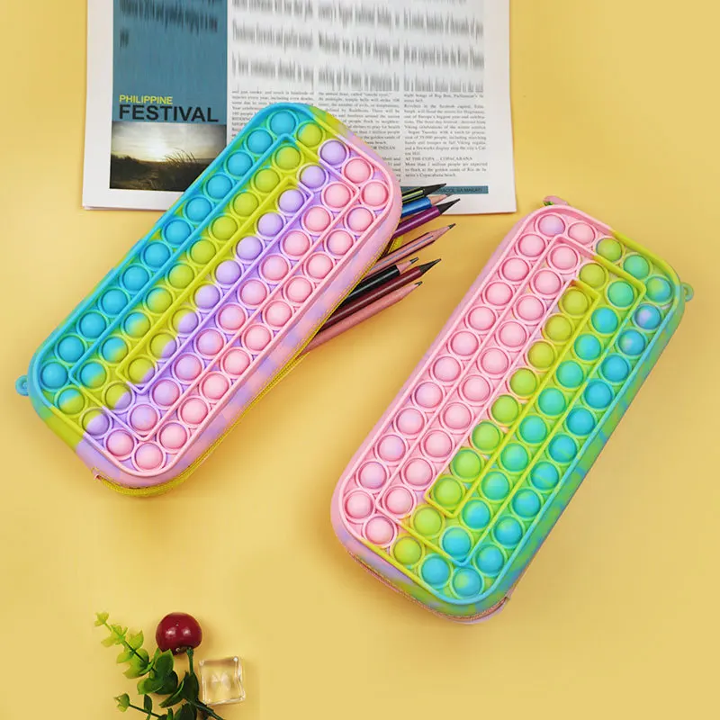 New Large-Size Fingertip Toys Push Bubble Pendant Bag pencil case Hot Sale Adult Decompression Toys Children Anti-Stress поп ит
New Large-Size Fingertip Toys Push Bubble Pendant Bag pencil case Hot Sale Adult Decompression Toys Children Anti-Stress поп ит