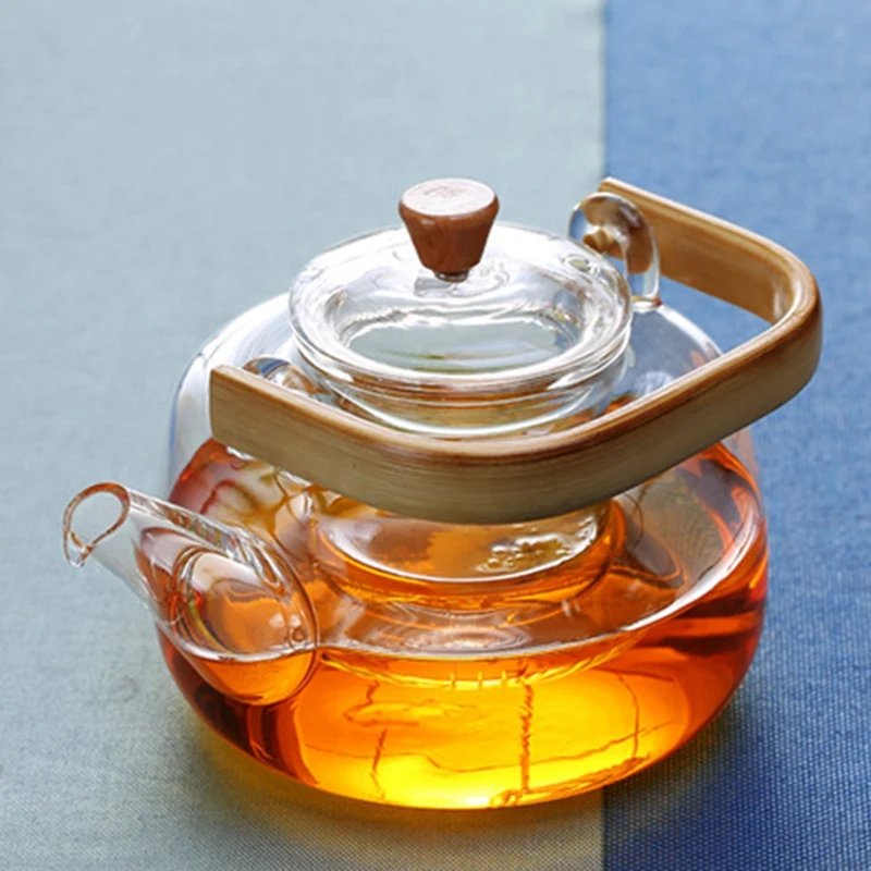 Glass Teapot Heat-Resistant Teapot Boiling Teapot Thickened Bamboo Handle Teapot Household Tea Set
Glass Teapot Heat-Resistant Teapot Boiling Teapot Thickened Bamboo Handle Teapot Household Tea Set