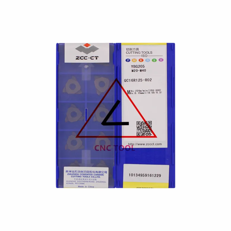 Режущий инструмент ZCCCT QC16R125-R02 YBG205, 10 шт.
Режущий инструмент ZCCCT QC16R125-R02 YBG205, 10 шт.