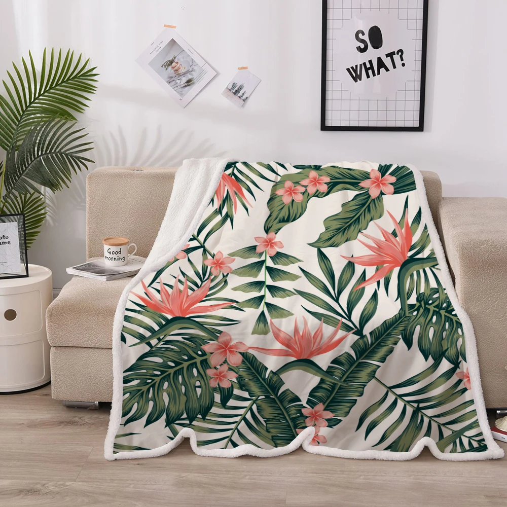 Silstar Tex Blanket for Bed Tropic Leaves Sherpa Blanket Leaf Floral Bedding Painting Art Plush Blanket Bed Covers
Silstar Tex Blanket for Bed Tropic Leaves Sherpa Blanket Leaf Floral Bedding Painting Art Plush Blanket Bed Covers