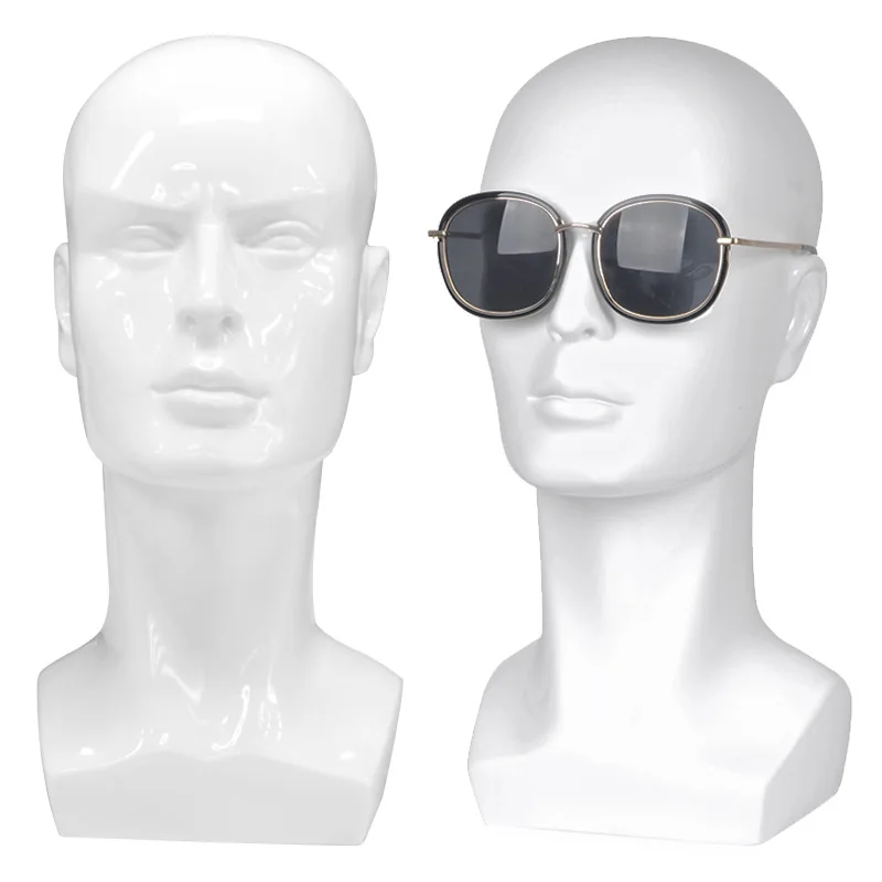 New Male mannequin head doll European and American wig glasses headset display props dummy head model male bald head model 
New Male mannequin head doll European and American wig glasses headset display props dummy head model male bald head model