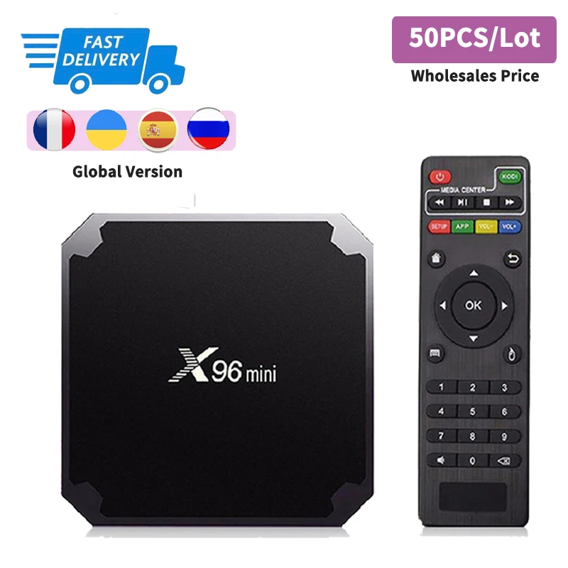 50 шт. X96 Мини Смарт Android 9,0 TV Box Amlogic S905W 1080p Full HD 3D 4K Media Player 2,4 ГГц Wi-Fi Google Youtube Декодер каналов кабельного телевидения
50 шт. X96 Мини Смарт Android 9,0 TV Box Amlogic S905W 1080p Full HD 3D 4K Media Player 2,4 ГГц Wi-Fi Google Youtube Декодер каналов кабельного телевидения