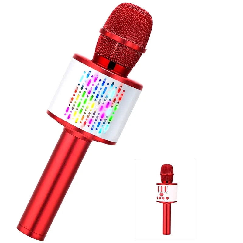 Wireless Karaoke Toy Microphone for Children,Bluetooth Portable Microphone with LED Light,Birthday or Holiday Gift
Wireless Karaoke Toy Microphone for Children,Bluetooth Portable Microphone with LED Light,Birthday or Holiday Gift