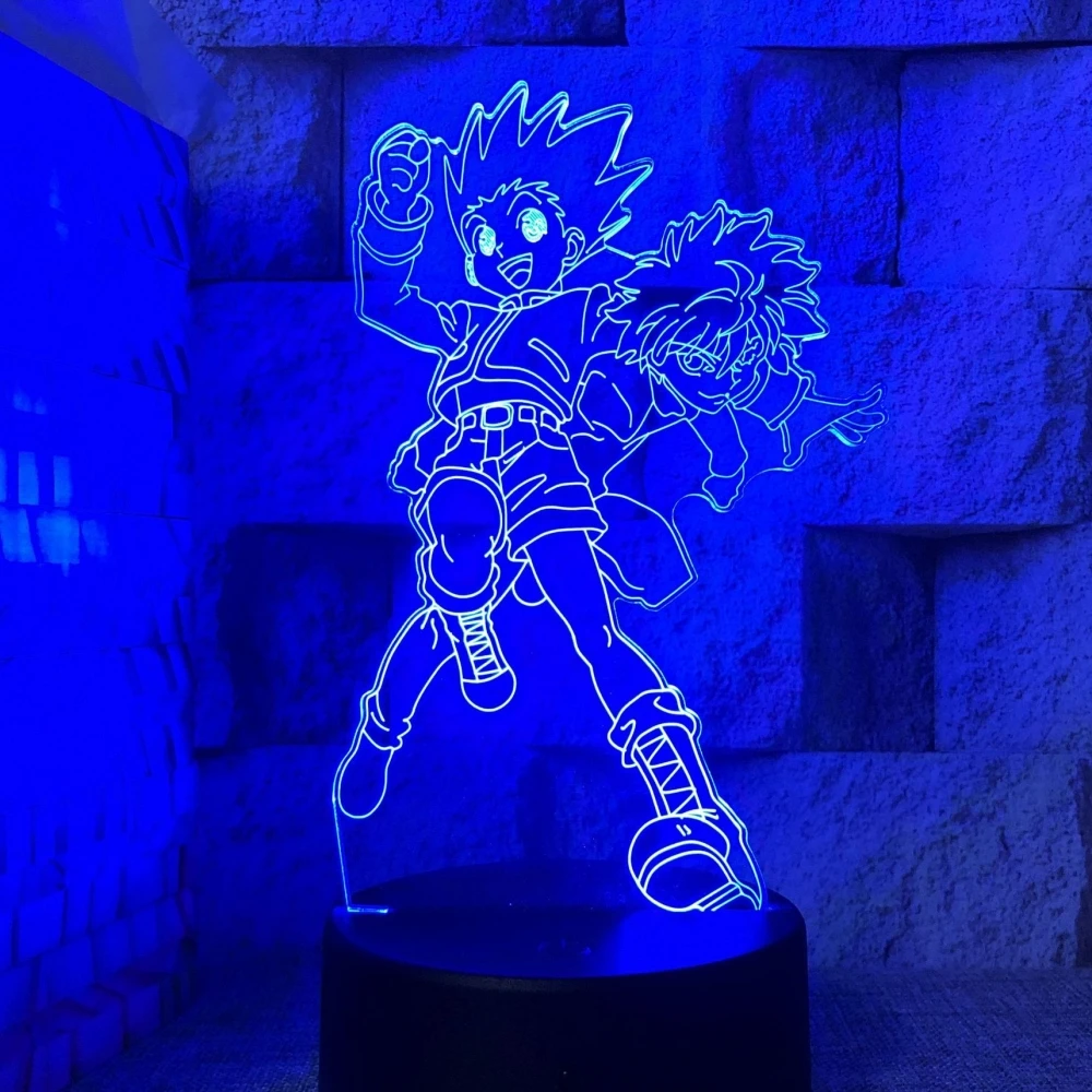 Светодиодная лампа в стиле аниме, 3D ночсветильник для детской комнаты, декор для спальни Hunter X Hunter, ночсветильник для манги, подарок для дете... 
Светодиодная лампа в стиле аниме, 3D ночсветильник для детской комнаты, декор для спальни Hunter X Hunter, ночсветильник для манги, подарок для дете...