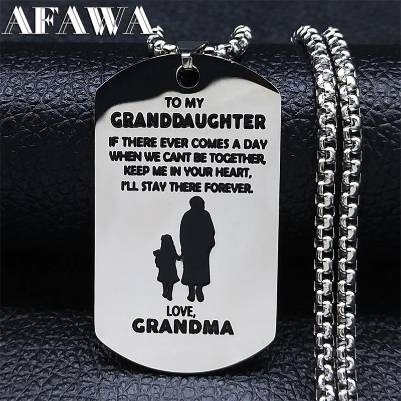 Grandma and Granddaughter Stainless Steel Pendants Necklaces Women Silver Color Necklaces Jewelry collares de mujer N3686S01
Grandma and Granddaughter Stainless Steel Pendants Necklaces Women Silver Color Necklaces Jewelry collares de mujer N3686S01