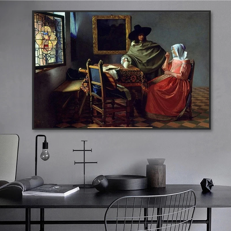 Vermeer Wine Glass Frameless Canvas Painting Mural Posters and Prints Living Room Home Decor Mural (No Frame)
Vermeer Wine Glass Frameless Canvas Painting Mural Posters and Prints Living Room Home Decor Mural (No Frame)