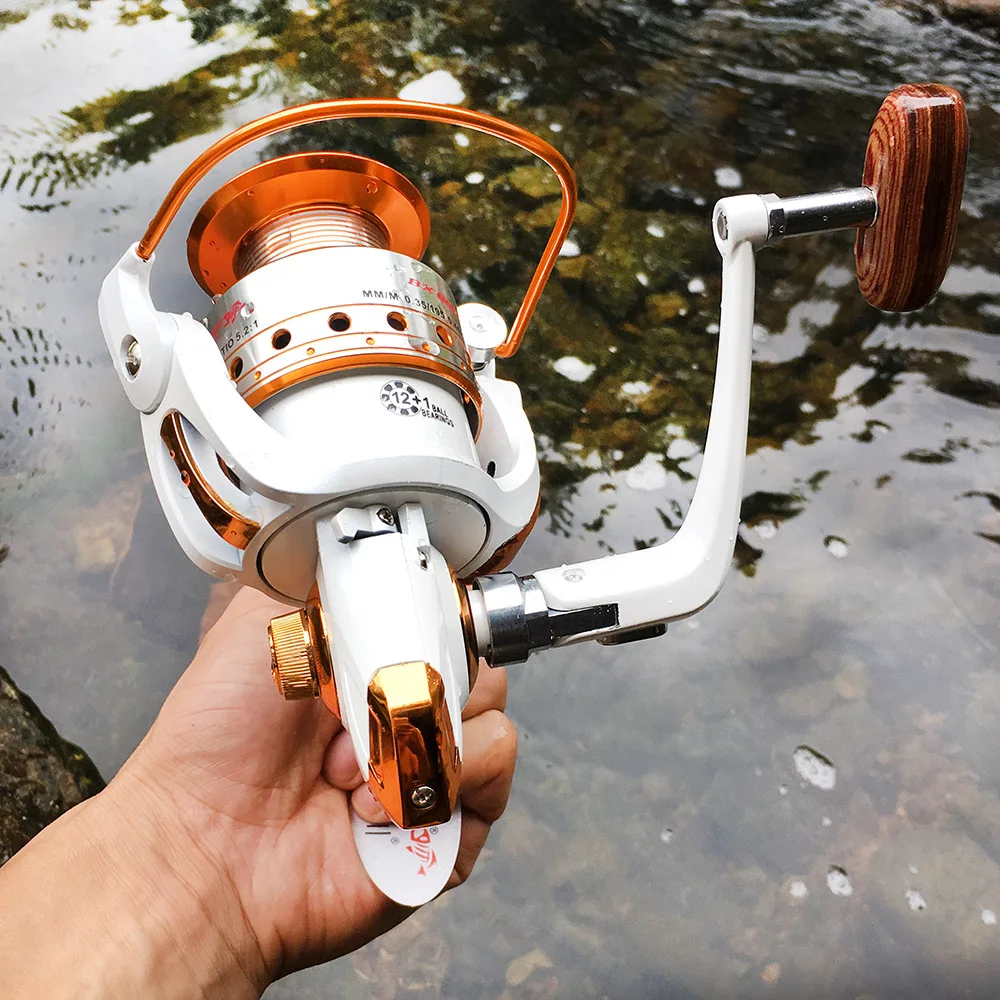 PPGUN Spinning Fishing Reel 500-9000 Series 12BB + 1 Bearing BallsMetal Coil Spinning Reel Boat Rock Fishing Wheel daiwa reel
PPGUN Spinning Fishing Reel 500-9000 Series 12BB + 1 Bearing BallsMetal Coil Spinning Reel Boat Rock Fishing Wheel daiwa reel
