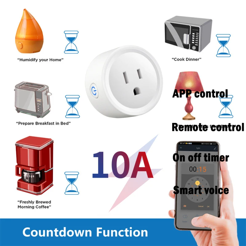 Smart Plug WiFi US Wirless Smart Life APP Control Energy Monitor Outlet Timer Socket By Alexa Google Home Assistant Dropship
Smart Plug WiFi US Wirless Smart Life APP Control Energy Monitor Outlet Timer Socket By Alexa Google Home Assistant Dropship